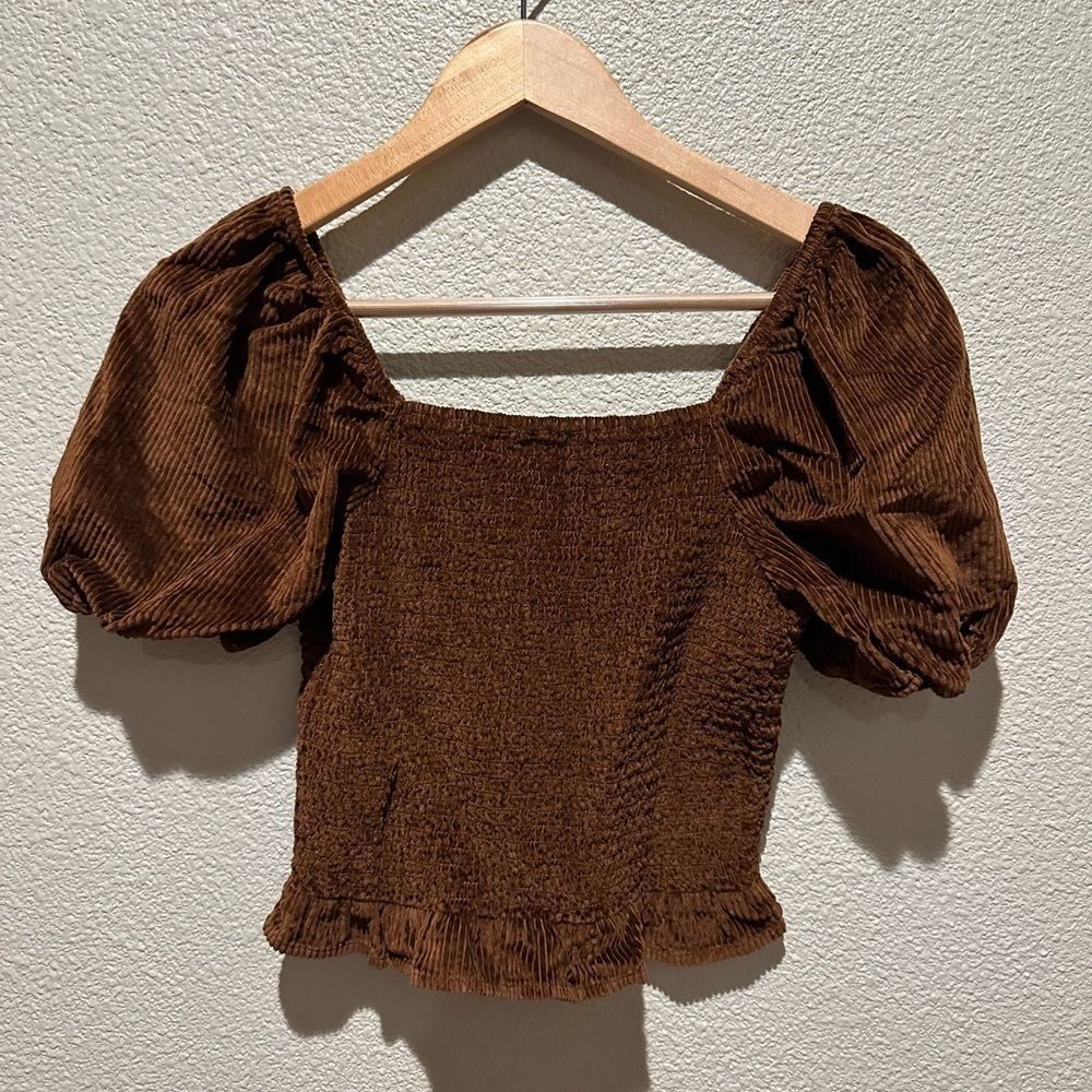 American Eagle  Women Brown Crop Top Size XS